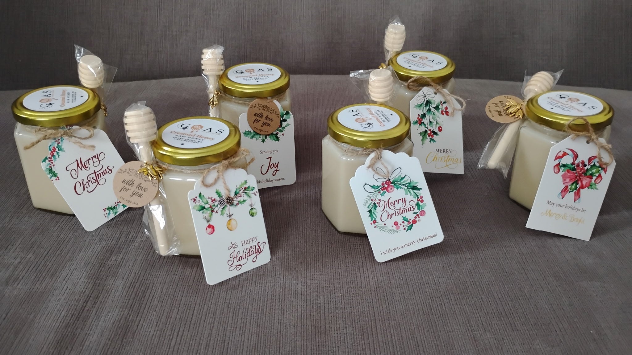 Christmas Gift Hexagonal Jar